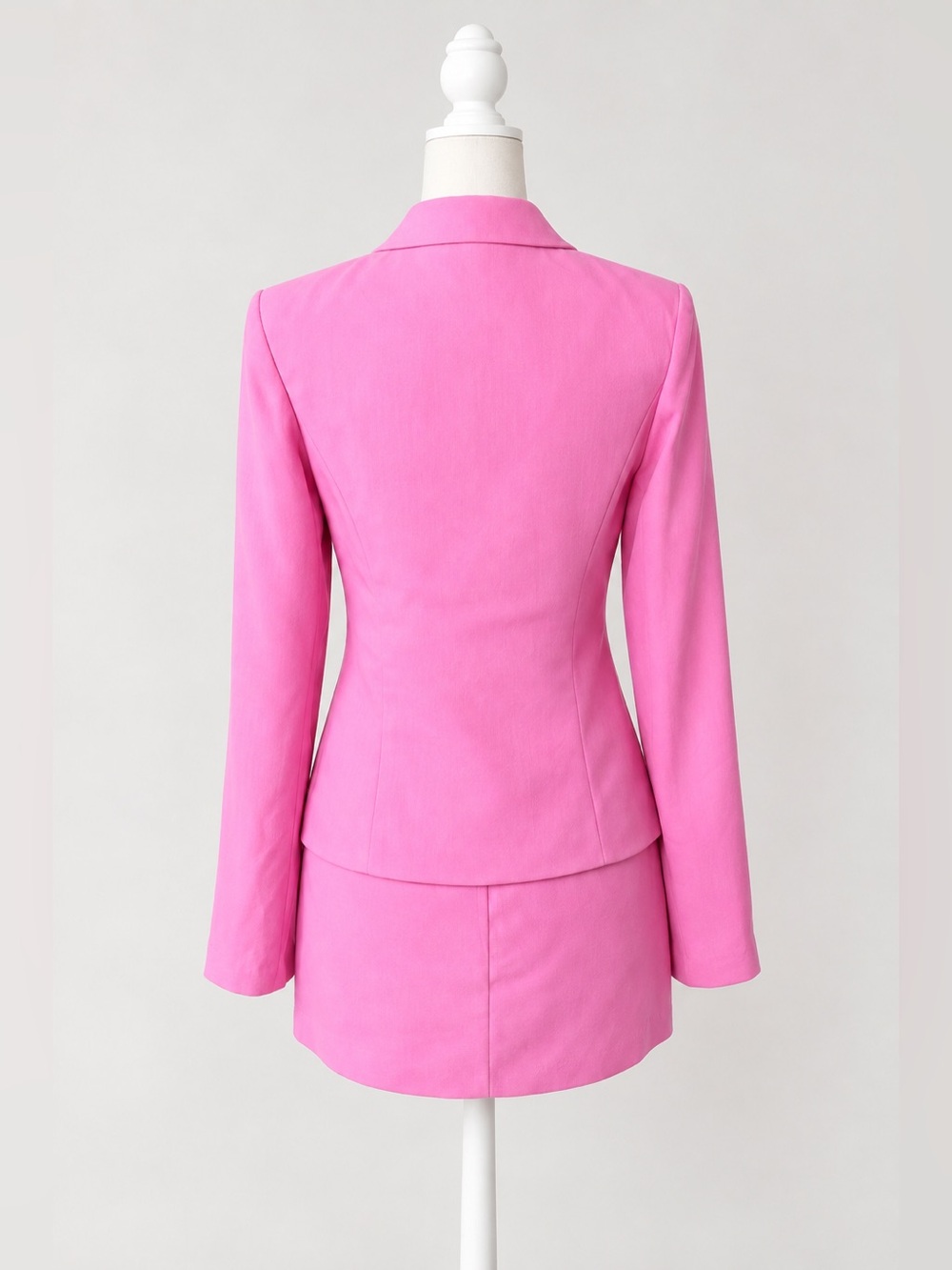 Amanda Uprichard Dovima Paris Pink Mini Skirt Suit Set Size XS - Picture 2 of 4